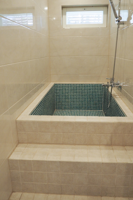 Bath in main shower room