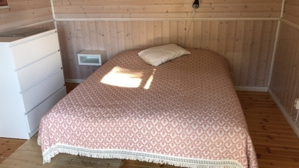 Bedroom in guesthouse at the summer cottage