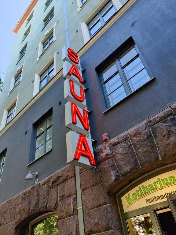 Harjutorin sauna, a public sauna in Kallio, Helsinki