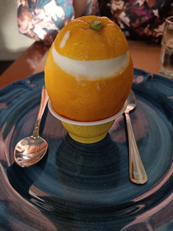 Dessert at Capperi restaurant in Oulunkylä, Helsinki