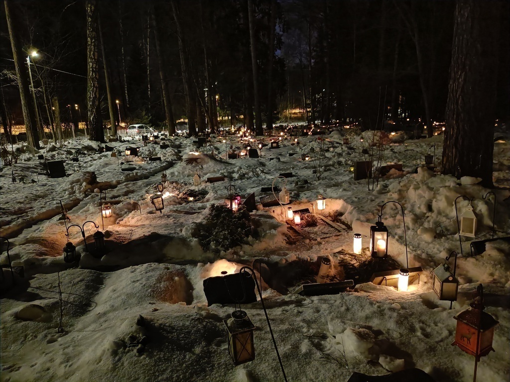 Local pet cemetery on Christmas Eve