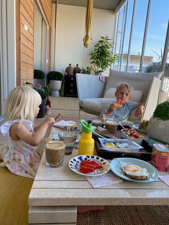 Breakfast in the balcony