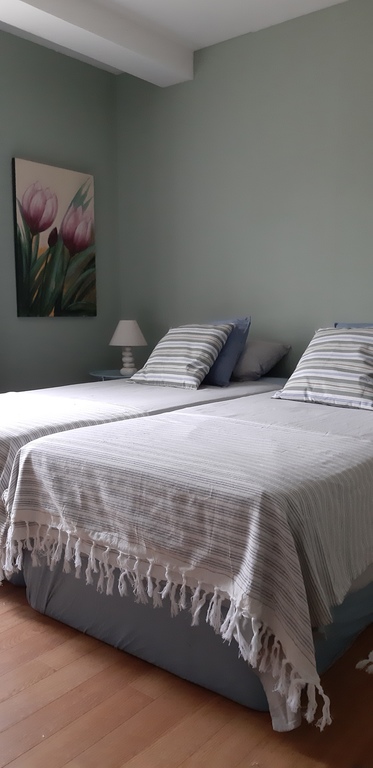 Chambre rez de chaussée - 2 lits 90 x 200 cm - placards / Ground floor bedroom - 2 beds 90 x 200 cm - cupboards