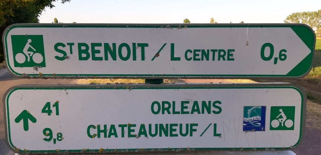 La Loire à vélo passe par Saint Benoît (Loiret)/ The Loire by bike is getting through Saint Benoît (Loiret)