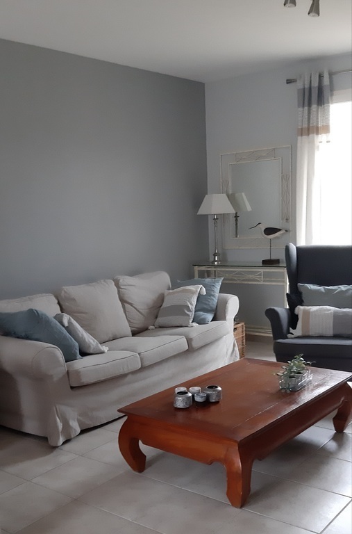 Salon - TV - jeux de société à disposition/ Living room with TV - board games available