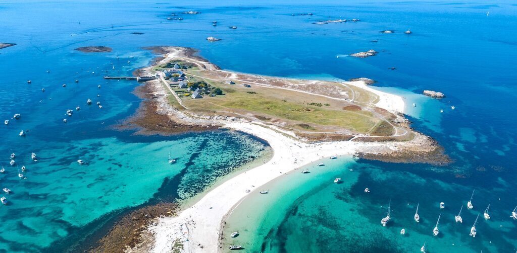 Glenan Islands, can be reached by boat