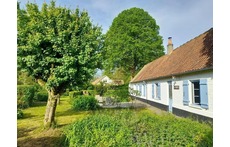Ons huis 'Entre les deux' staat tussen twee grote lindes.