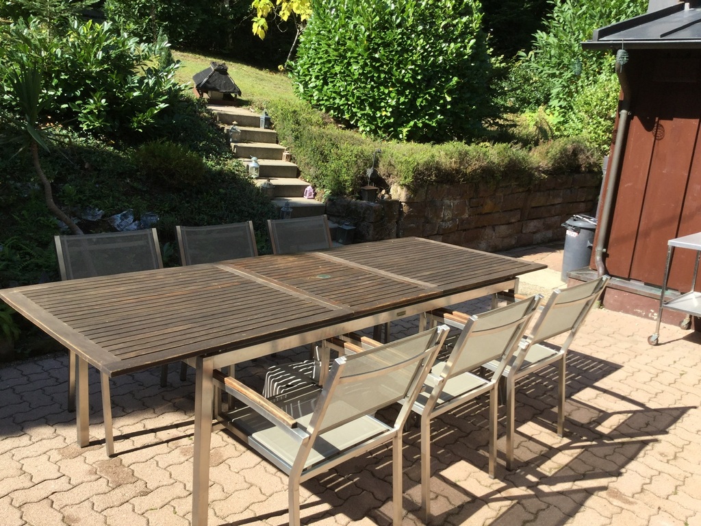 Bergterrasse hier grillen wir abends immer