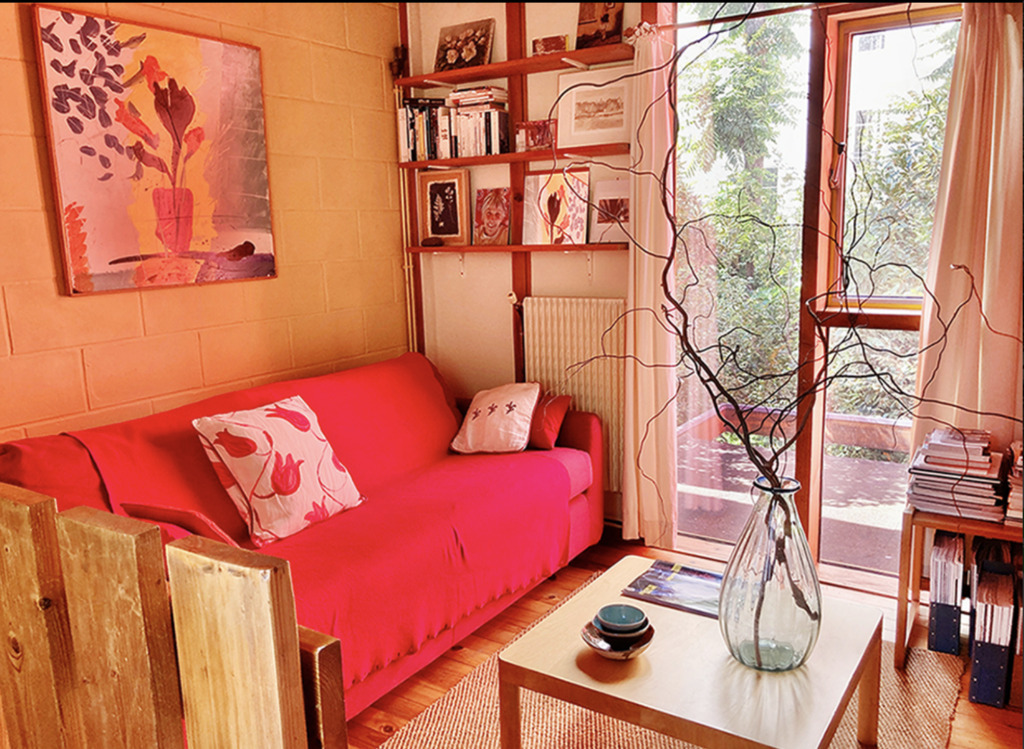 The small living room on the first floor.