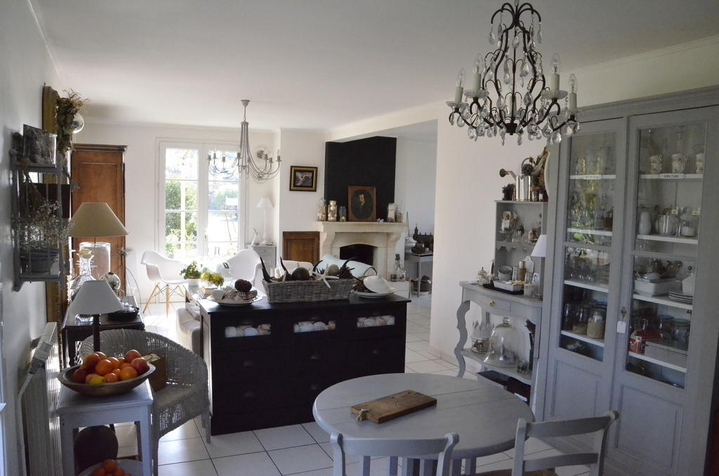 View from kitchen to living room