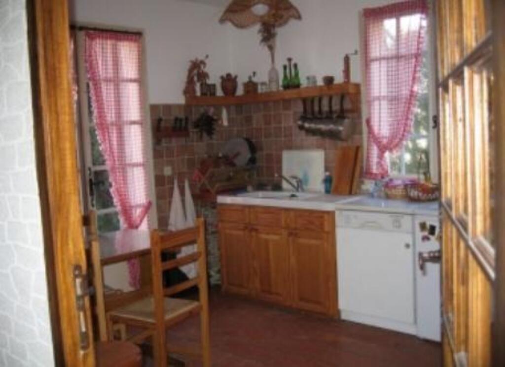 the kitchen