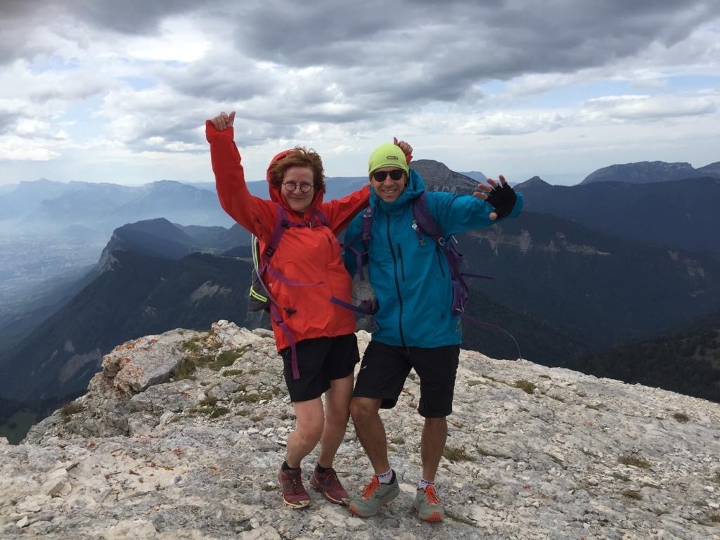 At the summit of "la dent de Crolles".