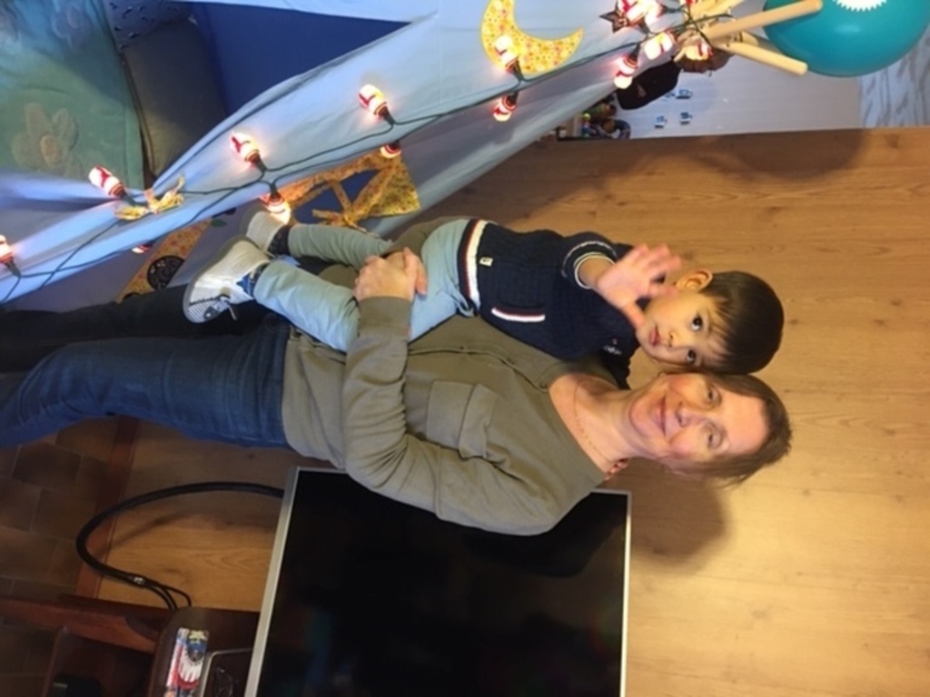 our daughter with little Rafael, December 2019