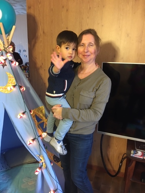 our daughter with little Rafael, December 2019