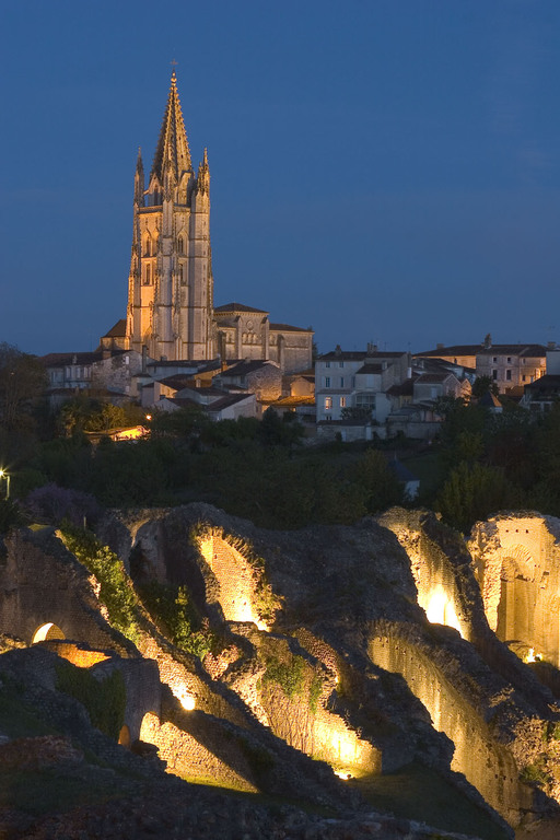 Saintes, basilica of St. Eutropius, unesco world heritage