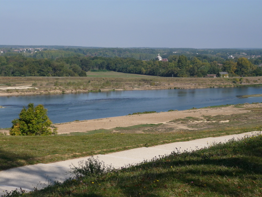 A view from Chaumont castle on the Loire, at the garden festival (open from May to October)