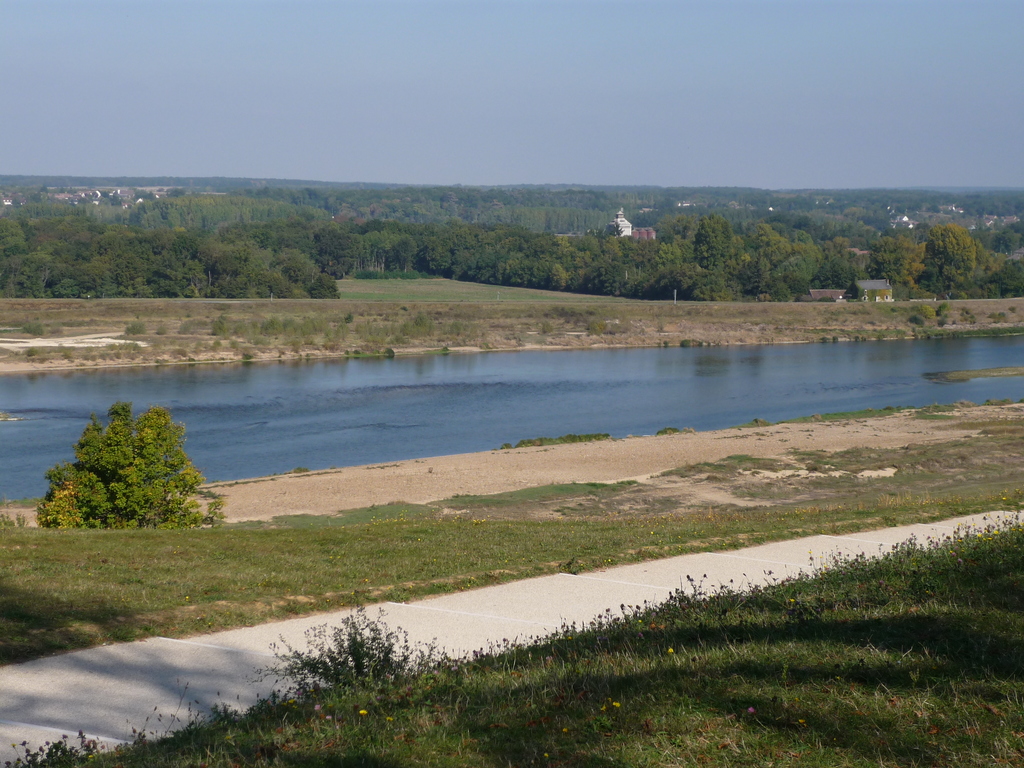 A view from Chaumont castle on the Loire, at the garden festival (open from May to October)