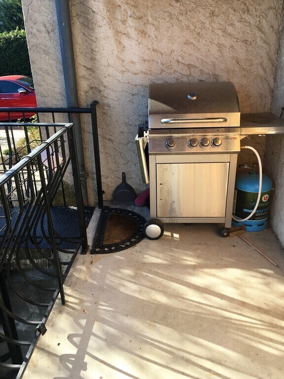 The barbecue on our terrace