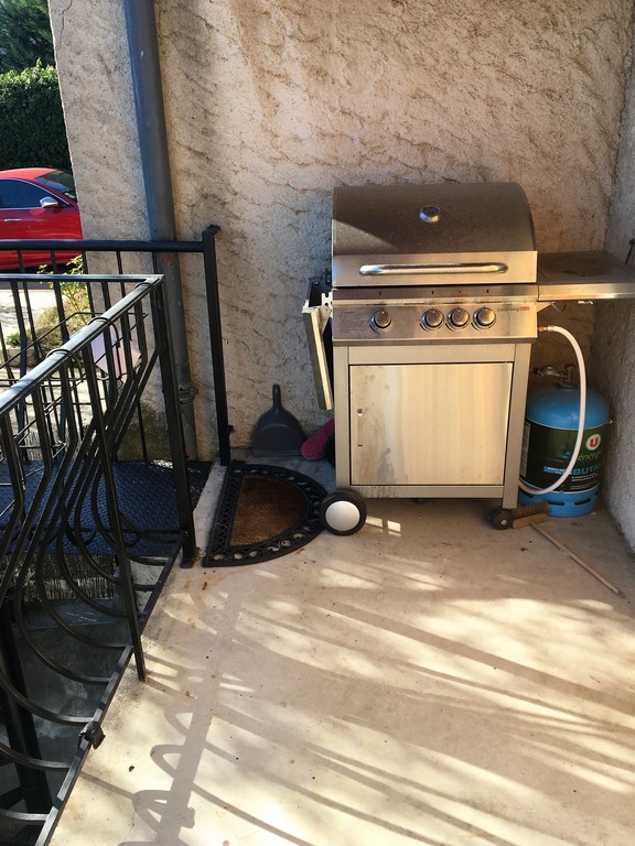 The barbecue on our terrace