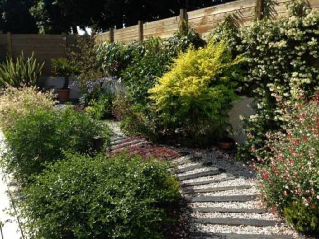 small garden - next to a nice playground field 