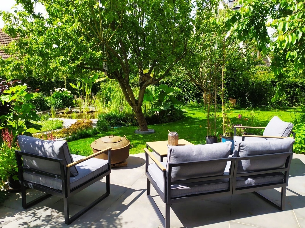 pond view from the terrace