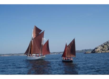 Les vieux gréements, sous voile, de Plougastel 