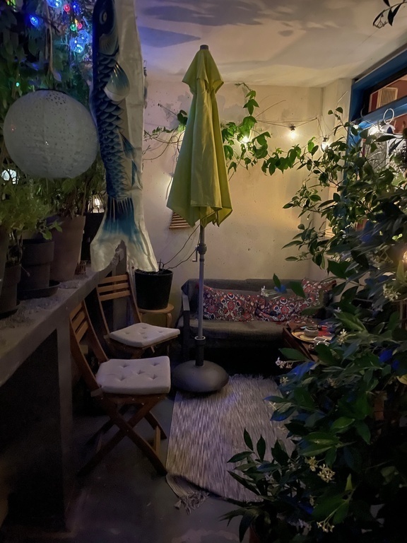 Terrace on the evening