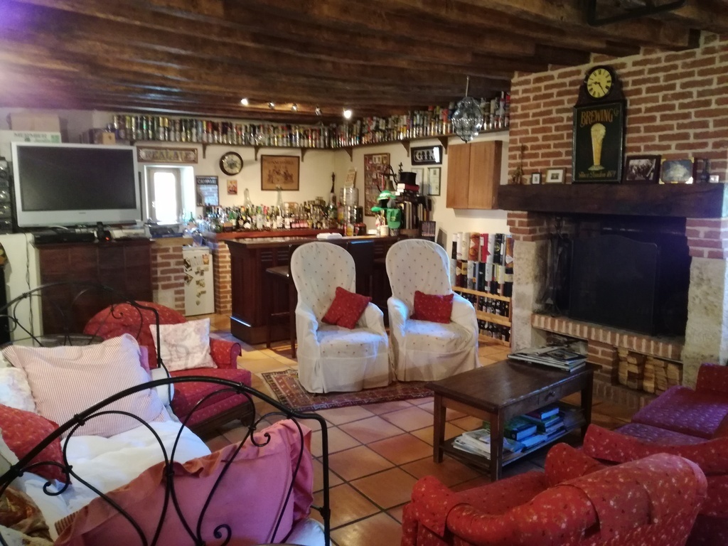 The living room (or "pub" with a bar)