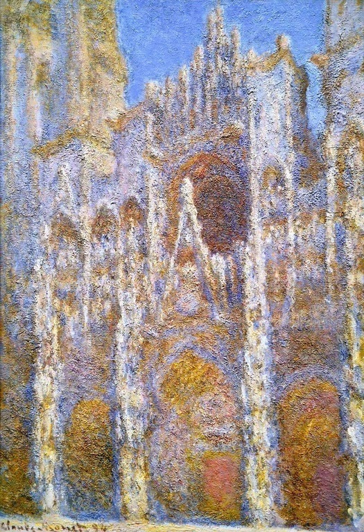 "La cathédrale de Rouen, effet de soleil", peinte par Monet (1893)