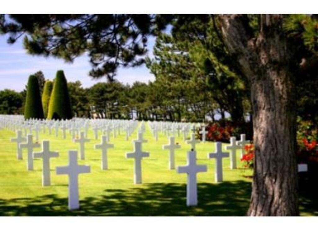 Cimetière américain d'Omaha Beach (visité par le président Obama)