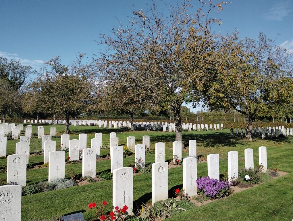 Cimetière militaire britannique (british war cemetery) à Saint-Désir/Lisieux