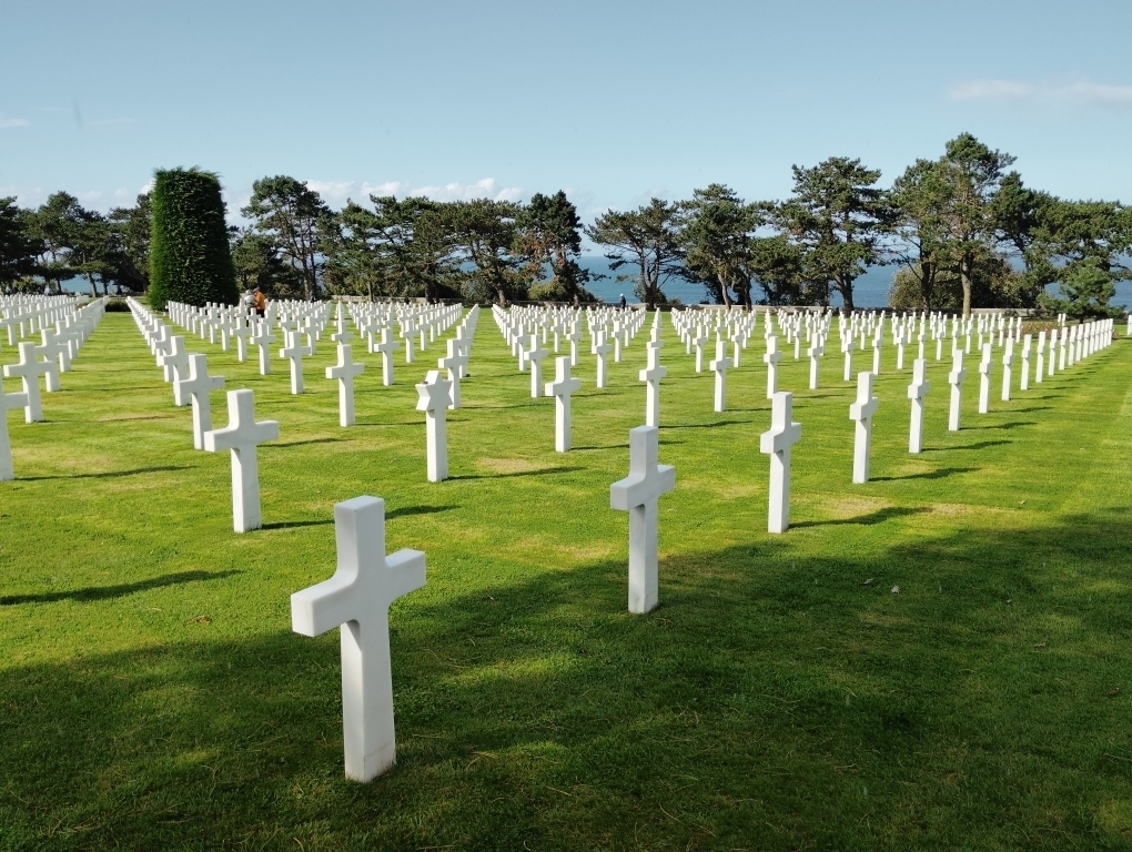 Cimetière américain d'Omaha Beach à Colleville-sur-Mer