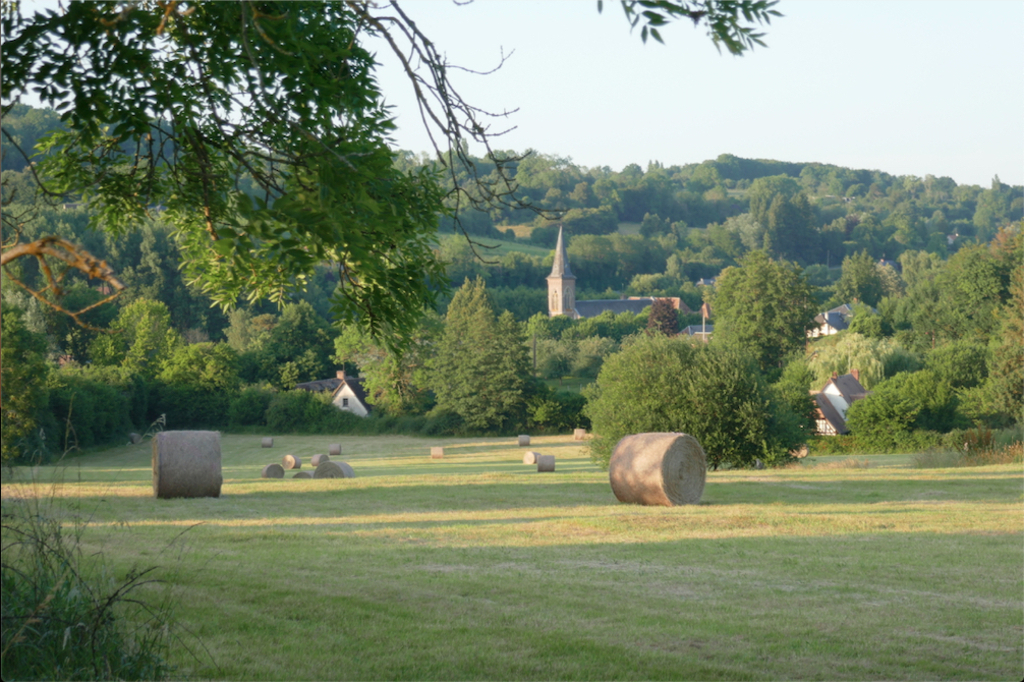 Les foins à Hermival (après)