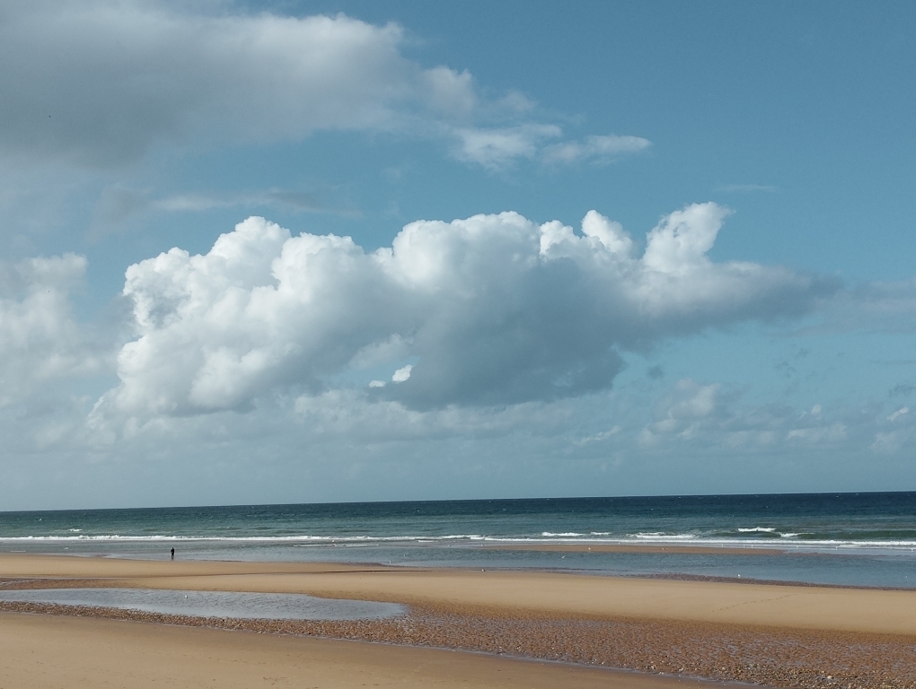 La plage d'Omaha (Omaha Beach) à Colleville-sur-Mer