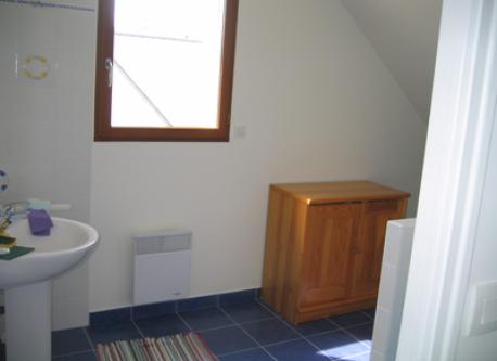 On the second floor, there is a bathroom with shower (no bath)