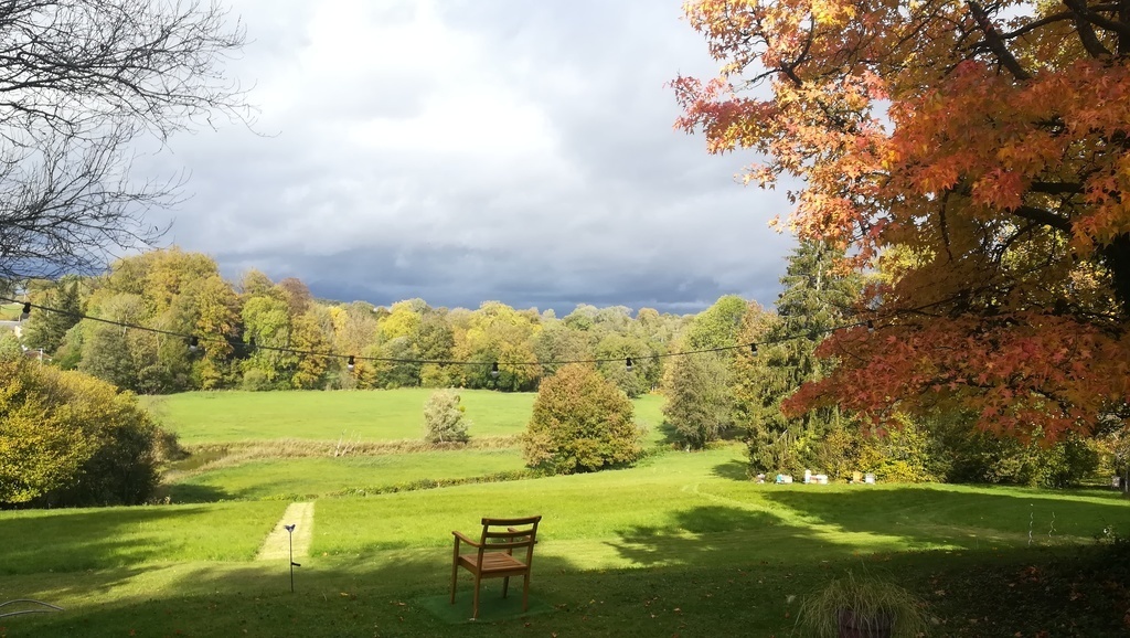 View of the house on a stormy day