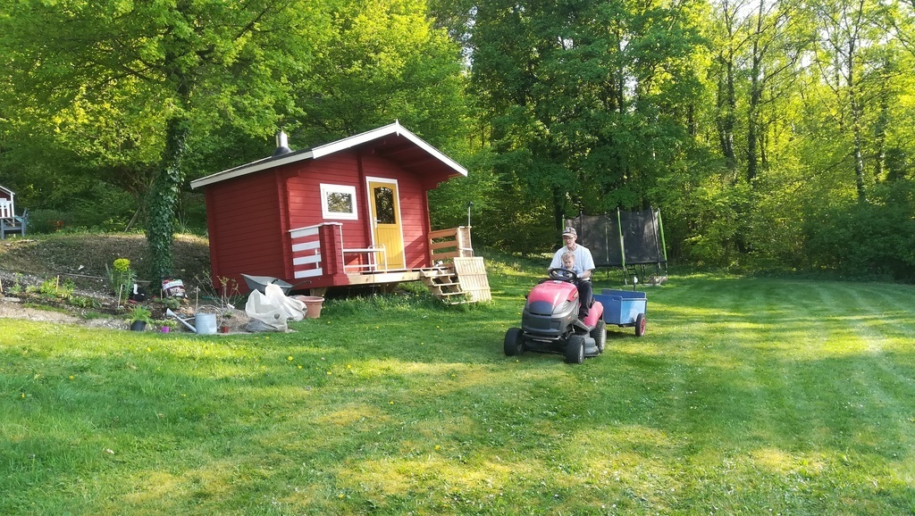 New color for the sauna, color red from Falun in Sweden 