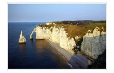 Etretat famous seaside town 