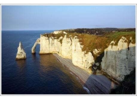Etretat famous seaside town 
