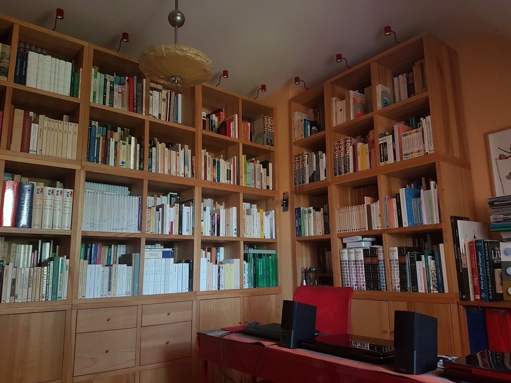 The library with its desk.