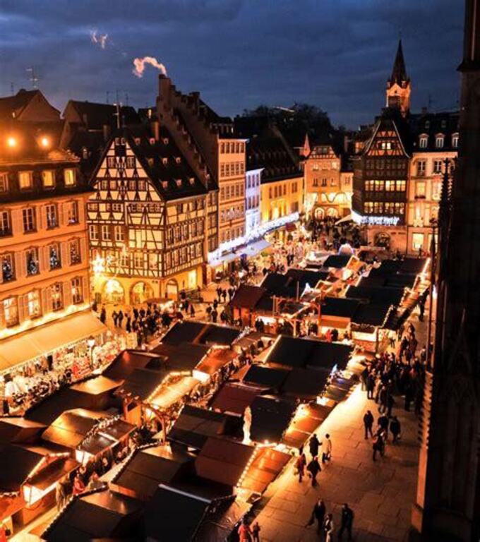 Famous Christmas Market in Strasbourg