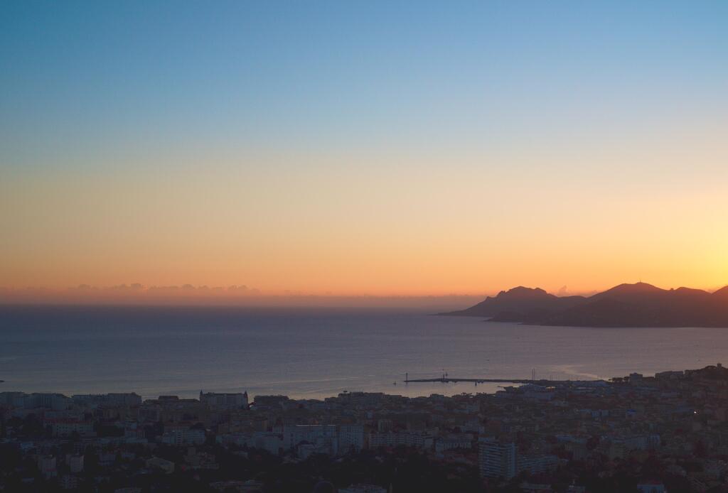 Baie de Cannes vers l'est