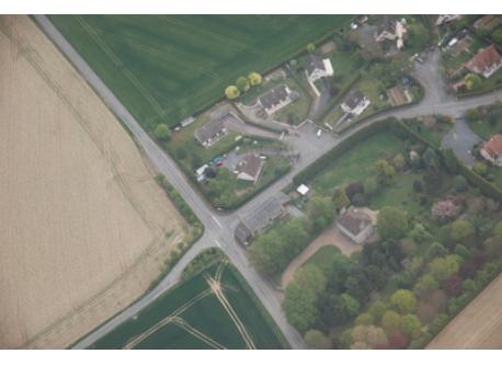 our house is down on right