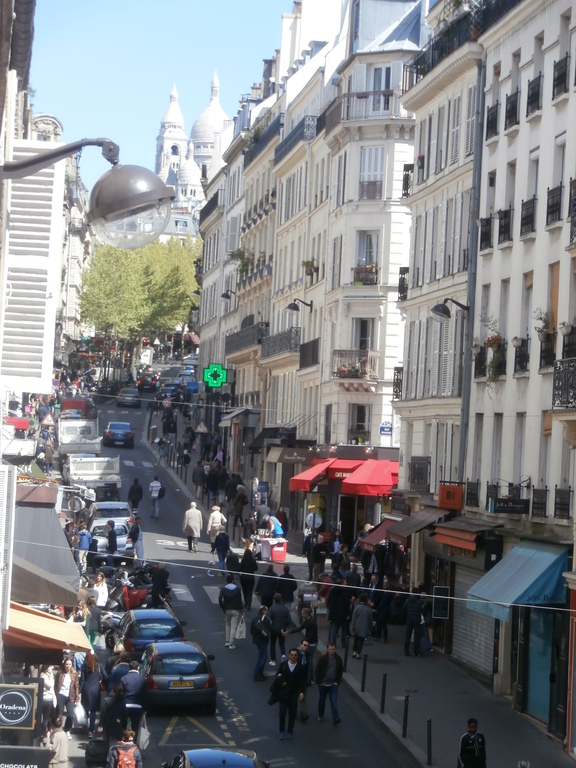 View from appartment (by bending through window)