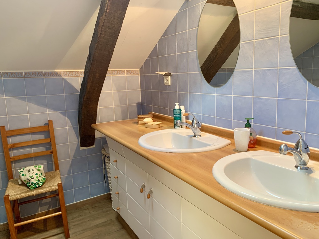 The upstairs bathroom