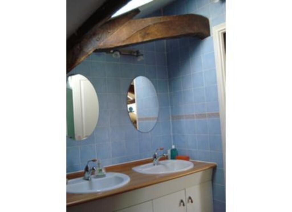 the upstairs bathroom