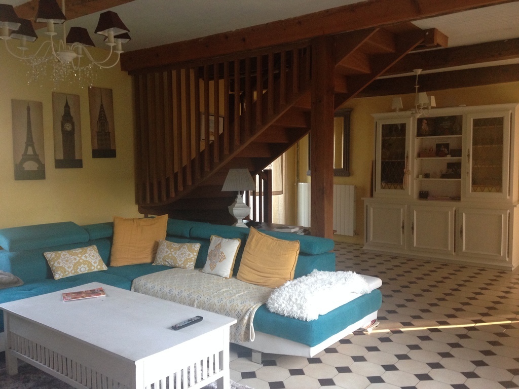 The downstairs lounge