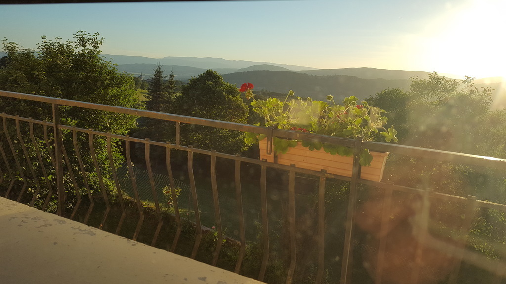 View from the dining room. Vue depuis la salle à manger. 