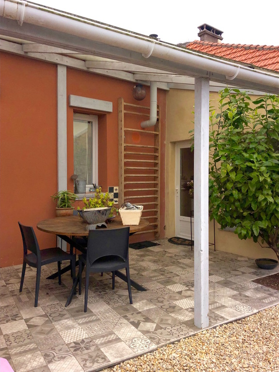 House door on the patio