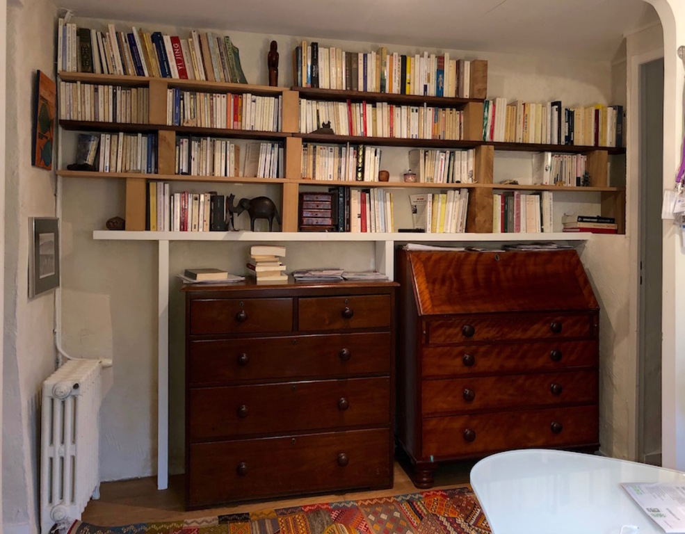 Hallway with its library
